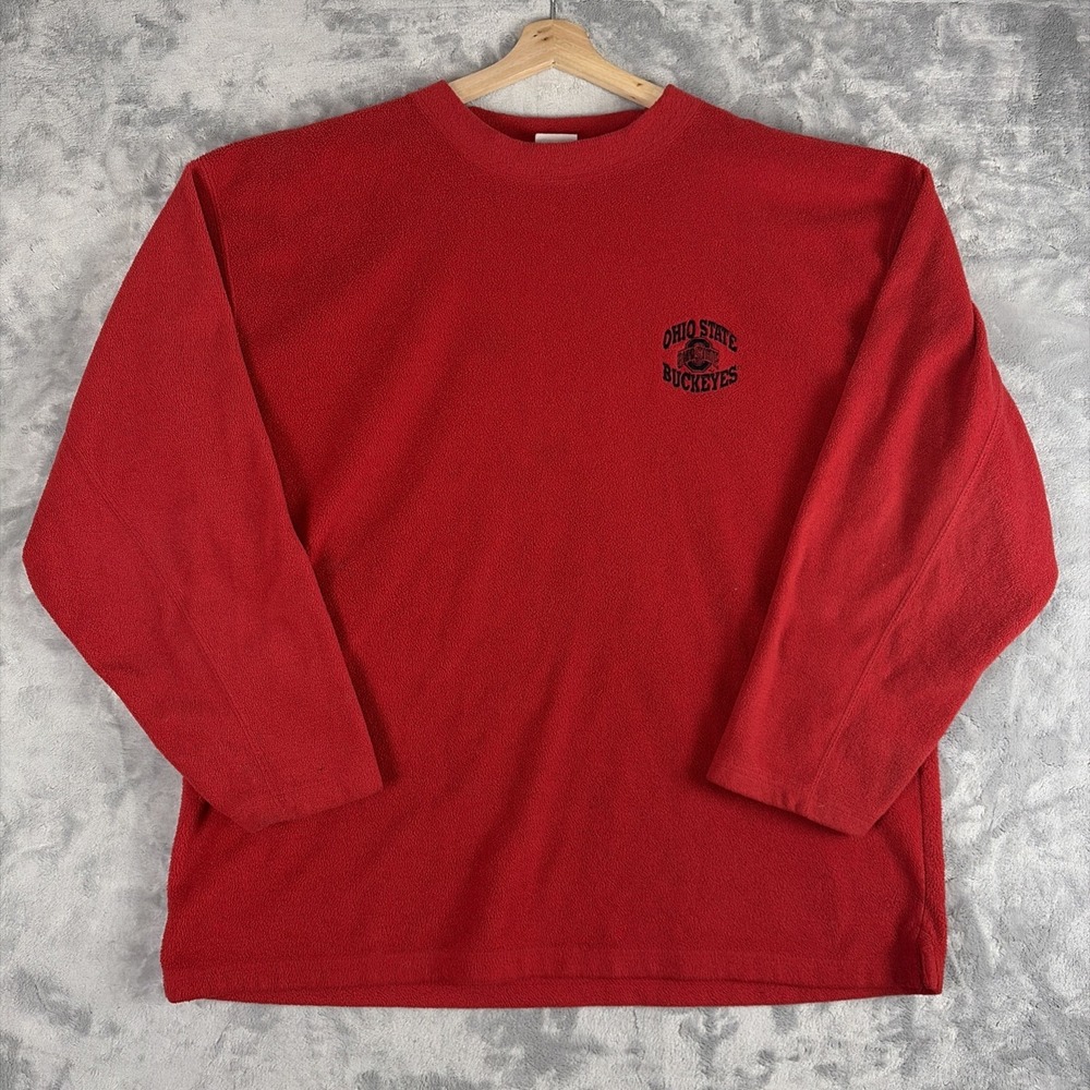 Vintage Ohio State Buckeyes Fleece Terry Crewneck Sweatshirt Size 3XL Pro Edge